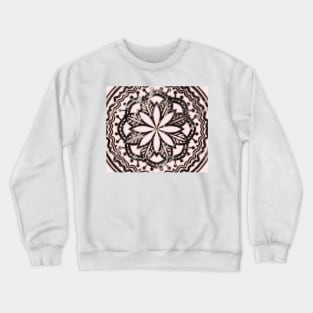 Marble mandala - striking black and rose gold Crewneck Sweatshirt